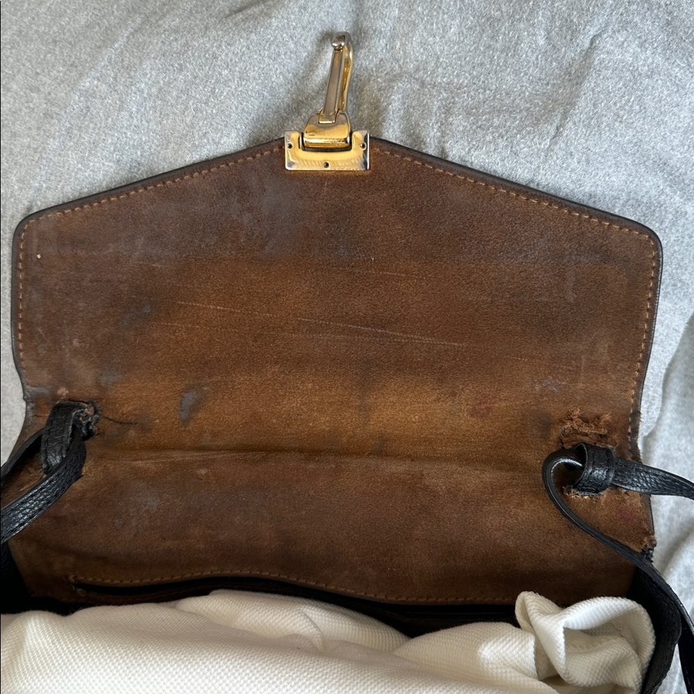 Burberry Macken Check Leather Crossbody Bag - Picture 6 of 13
